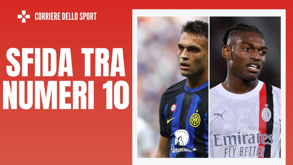 Lautaro Martinez Rafael Leao Inter Milan AC Milan News Serie A 2023/24