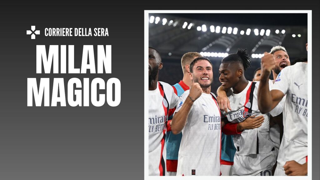 Rafael Leao AC Milan Roma-Milan 1-2 Serie A 2023-2024