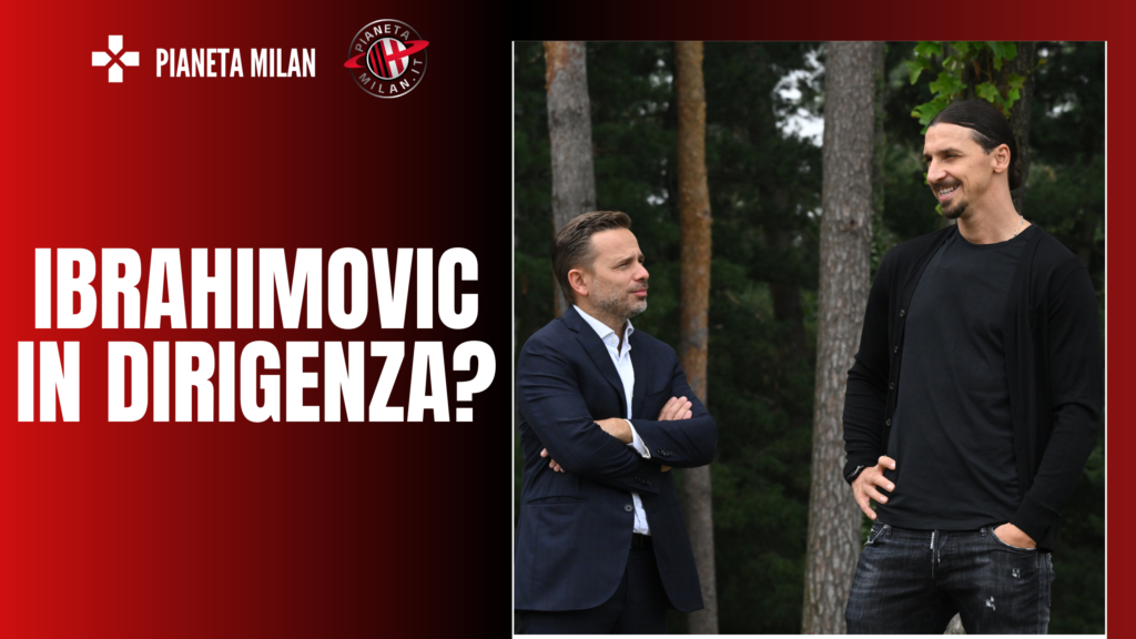 Zlatan Ibrahimovic e Giorgio Furlani, dirigente del Milan