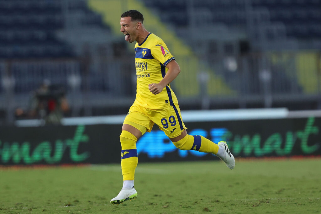 Federico Bonazzoli, attaccante dell'Hellas Verona (getty images)