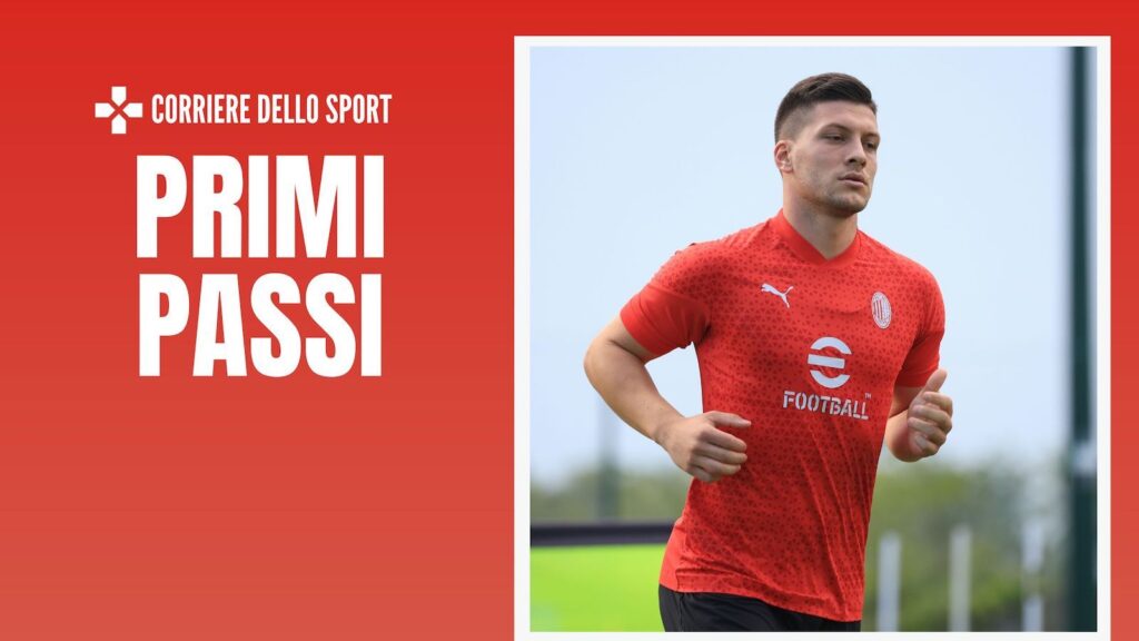 Luka Jovic AC Milan allenamento Milanello