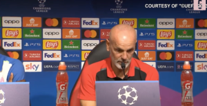 Milan, Pioli: "Derby una delusione forte. Girone tosto" | VIDEO (screen gazzetta.it)