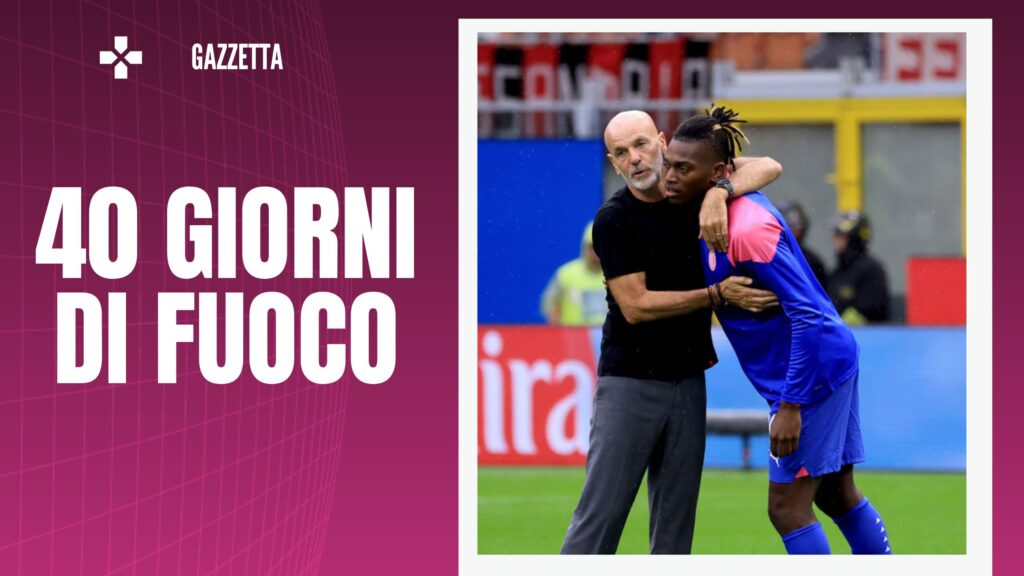 Pioli e Leao AC Milan Verona Serie A 2023-24