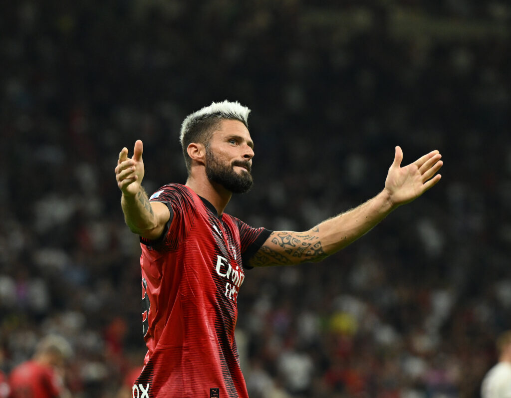Olivier Giroud AC Milan Milan-Torino 4-1 Serie A 2023-2024