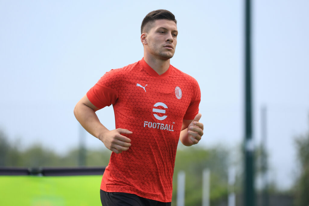 Luka Jovic AC Milan allenamento Milanello