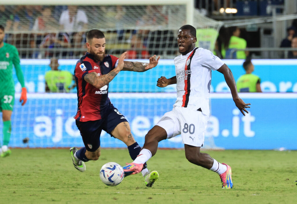Yunus Musah AC Milan Cagliari-Milan 1-3 Serie A 2023-2024