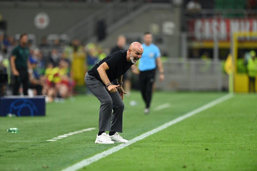 Stefano Pioli AC Milan Milan-Newcastle 0-0 Champions League 2023-2024