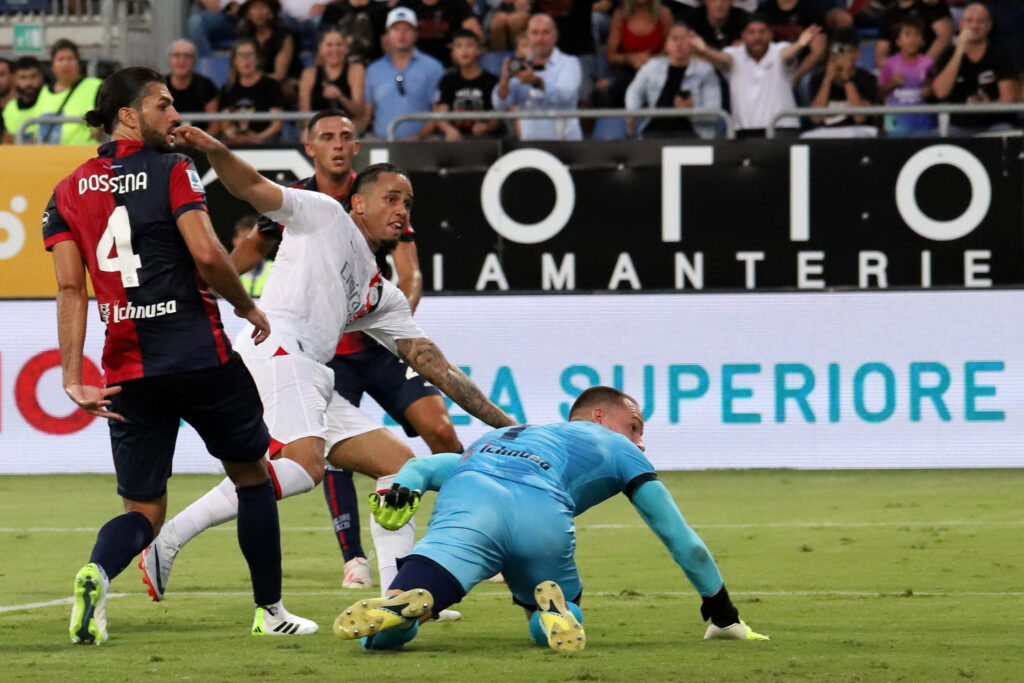 Noah Okafor AC Milan Cagliari-Milan 1-3 Serie A 2023-2024