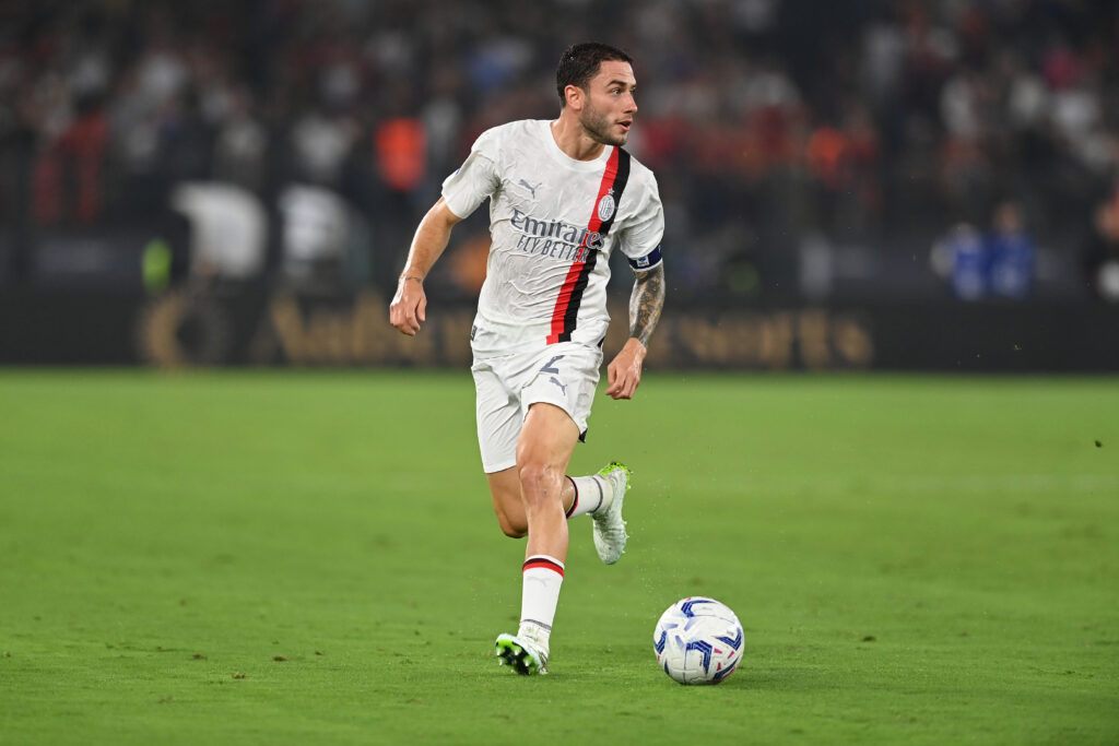 Davide Calabria AC Milan Roma-Milan 1-2 Serie A 2023-2024