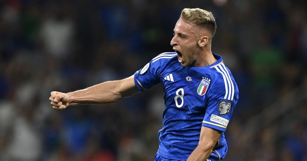 Davide Frattesi Italia-Ucraina 2-1