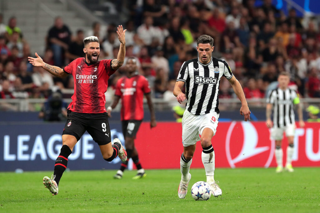 Olivier Giroud AC Milan Milan-Newcastle 0-0 Champions League 2023-2024