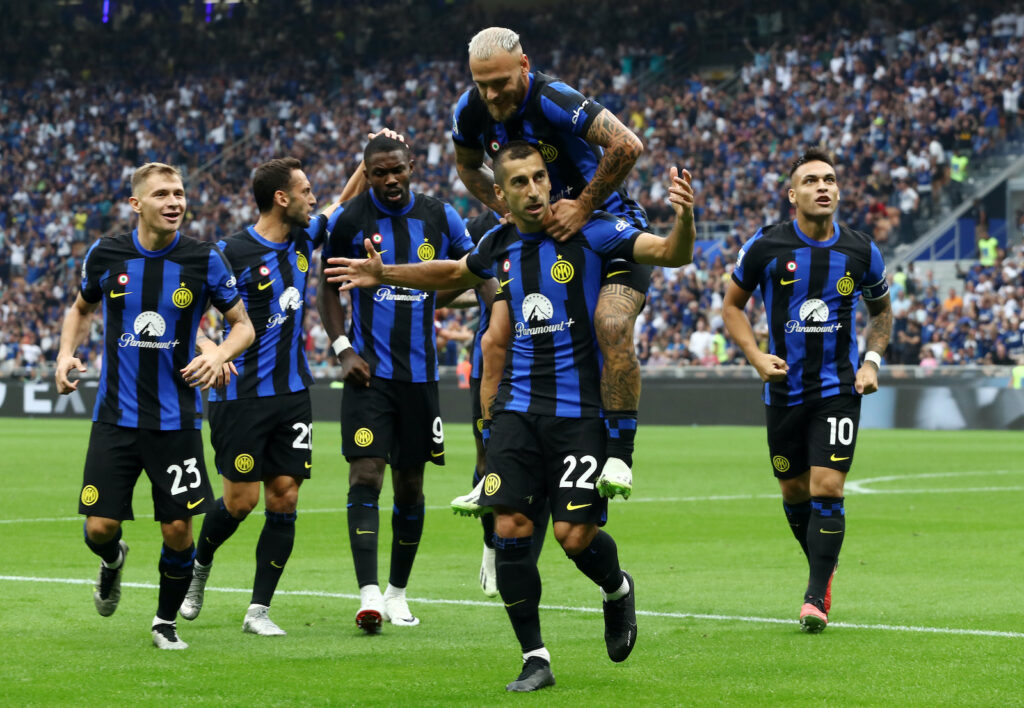 esultanza Mkhitaryan derby Inter-Milan Serie A 2023-2024