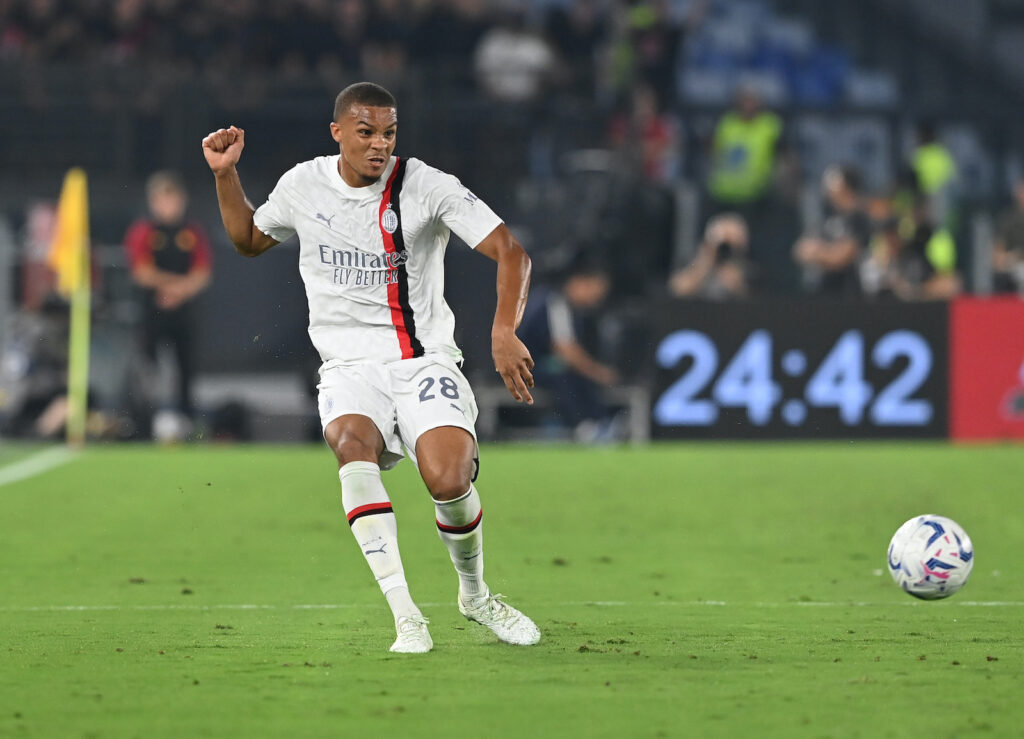 Malick Thiaw AC Milan Roma-Milan 1-2 Serie A 2023-2024