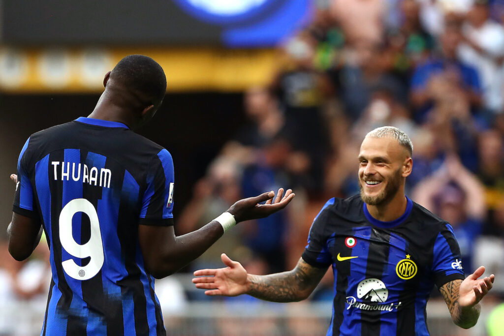 Thuram Dimarco Inter-Fiorentina 4-0 Serie A 2023-2024