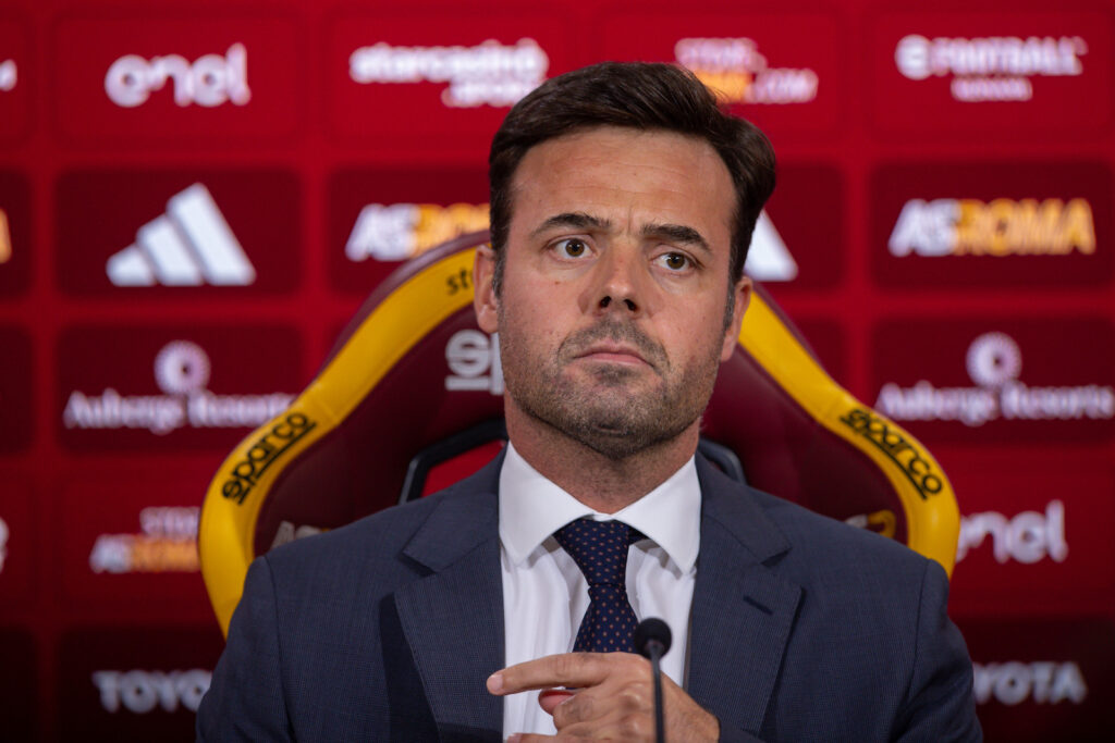 Tiago Pinto AS Roma conferenza stampa
