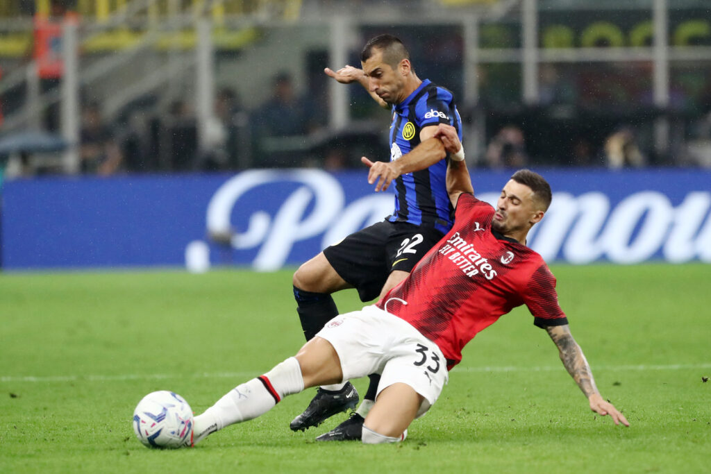 Rade Krunic, centrocampista del Milan, qui in azione durante Inter-Milan Serie A 2023/24