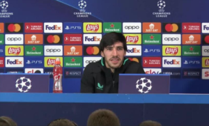 Milan, Tonali: "Mio papà tiferà i rossoneri" | VIDEO (screen gazzetta.it)