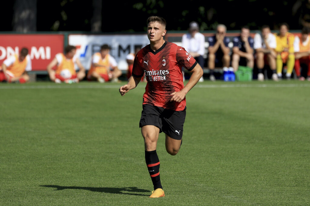 Lorenzo Colombo AC Milan amichevole Milan-Lumezzane 7-0 precampionato 2023-2024