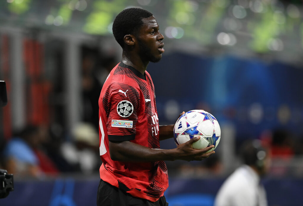 Yunus Musah AC Milan Milan-Newcastle 0-0 Champions League 2023-2024