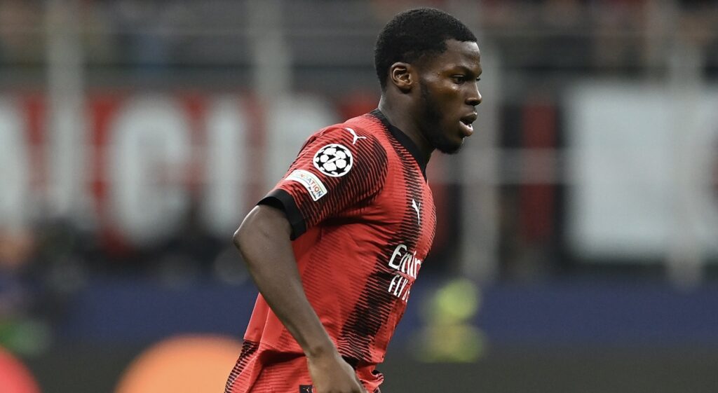 Yunus Musah AC Milan Milan-Newcastle 0-0 Champions League 2023-2024