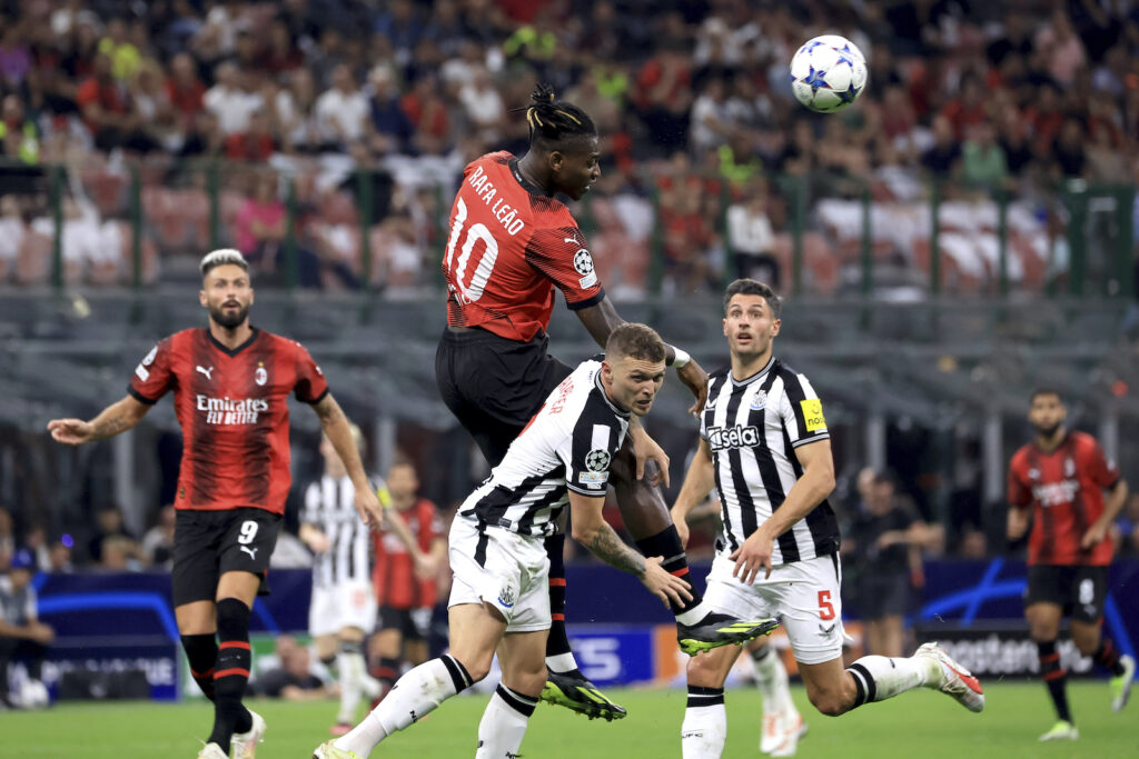 Rafael Leao AC Milan Milan-Newcastle 0-0 Champions League 2023-2024