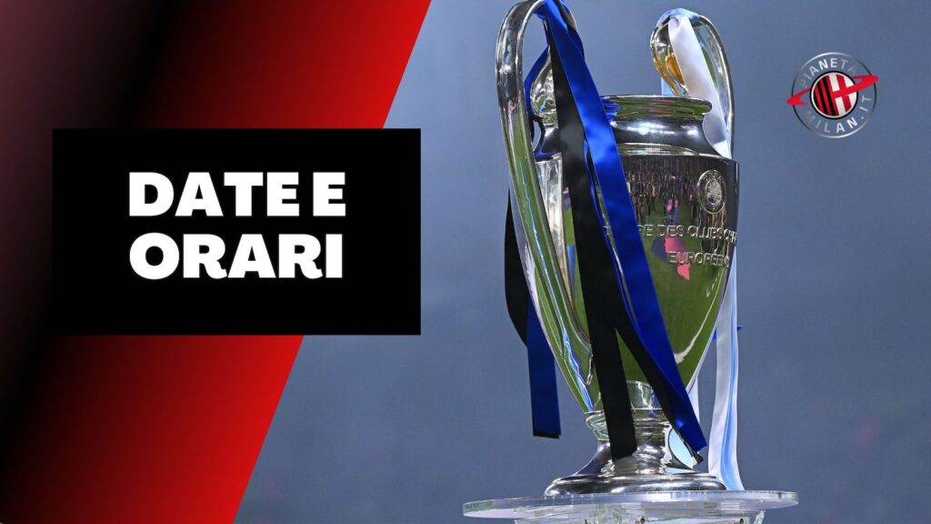 Champions League 2023-2024 AC Milan date e orari partite