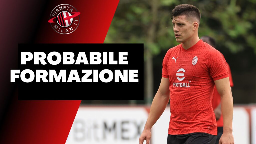 Luka Jovic AC Milan allenamento Milanello formazione Verona