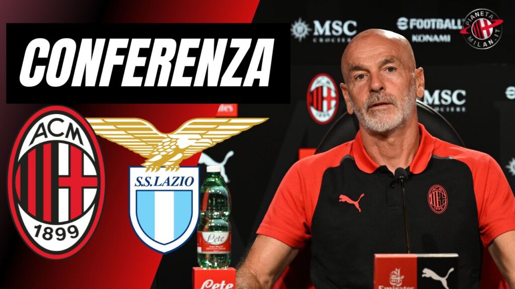 Conferenza stampa Milan-Lazio Pioli Serie A 2023-2024