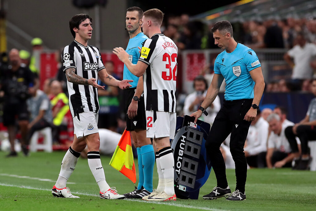 Sandro Tonali Newcastle Milan-Newcastle 0-0 Champions League 2023-2024
