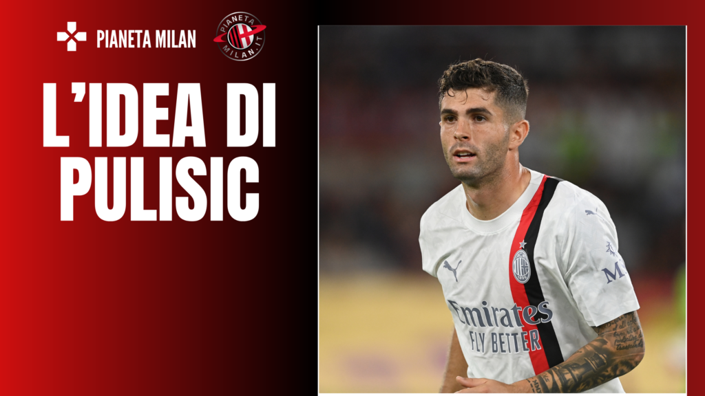 Christian Pulisic AC Milan Roma-Milan 1-2 Serie A 2023-2024