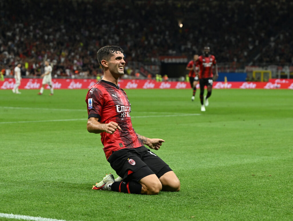 Christian Pulisic AC Milan Milan-Torino 4-1 Serie A 2023-2024