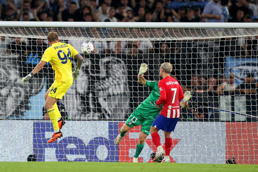 gol Provedel Lazio-Atlético Madrid 1-1 Champions League 2023-2024