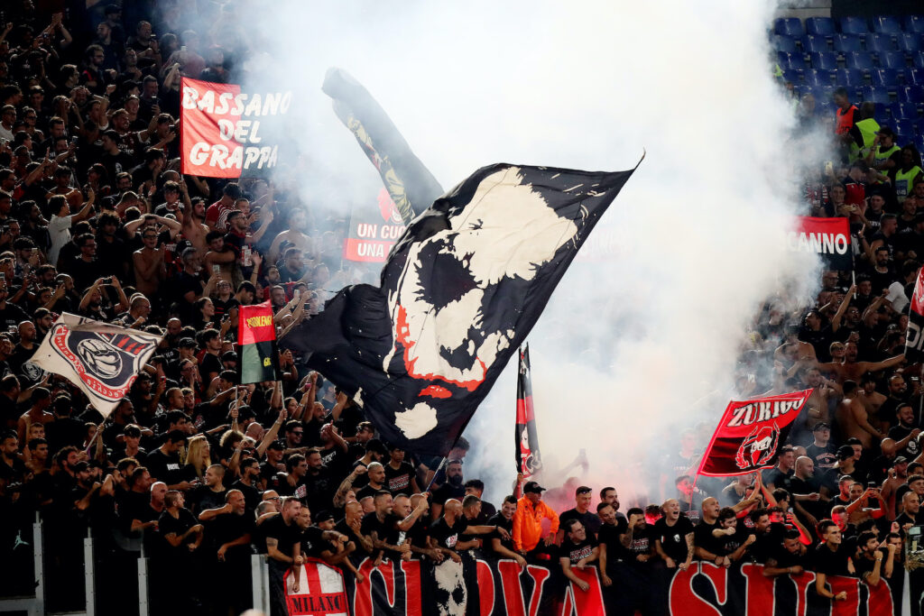 Curva Sud Milano AC Milan Roma-Milan 1-2 Serie A 2023-2024