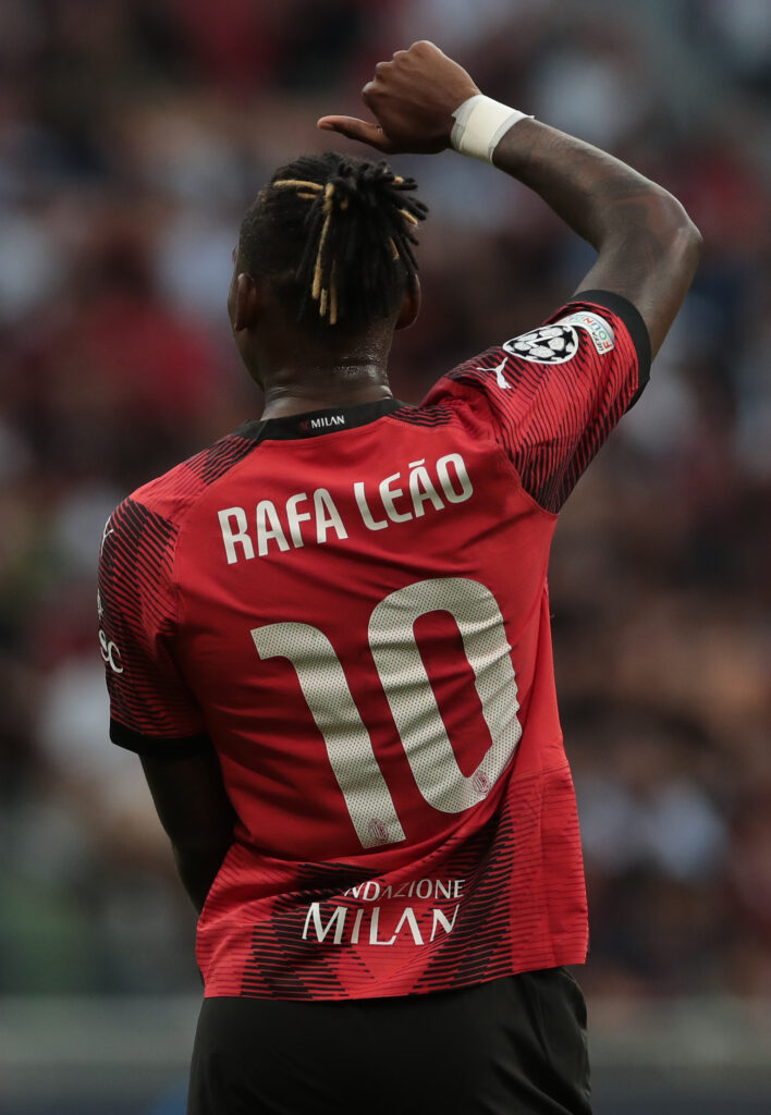 Rafael Leao AC Milan Milan-Newcastle 0-0 Champions League 2023-2024