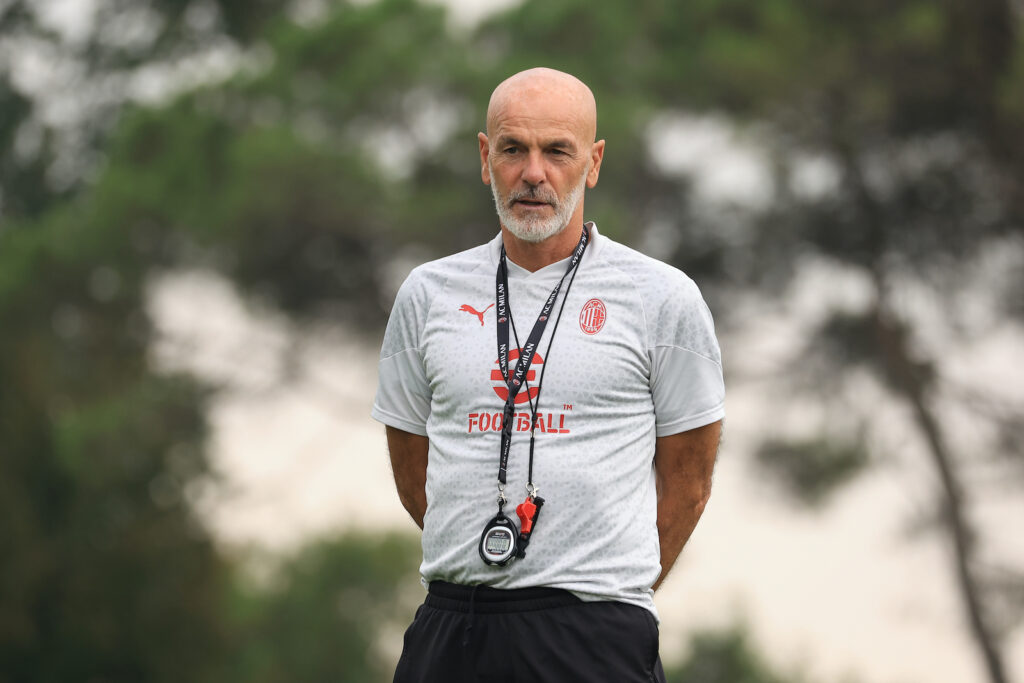 Stefano Pioli AC Milan allenamento Milanello