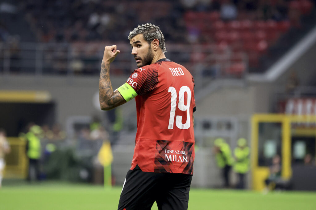Theo Hernández AC Milan Milan-Newcastle 0-0 Champions League 2023-2024