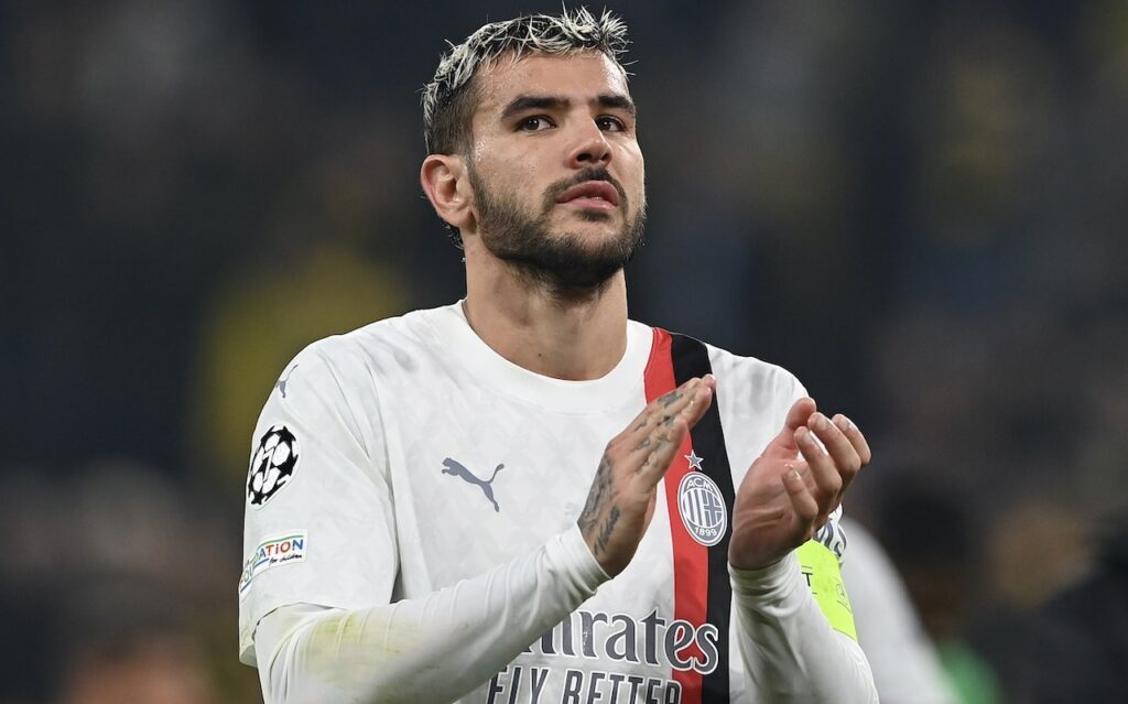 Theo Hernández AC Milan Borussia Dortmund-Milan 0-0 Champions League 2023-2024