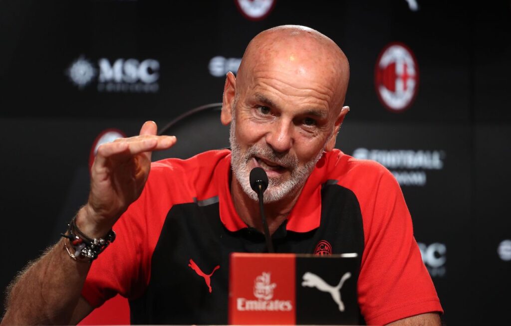Stefano Pioli AC Milan conferenza stampa Milanello