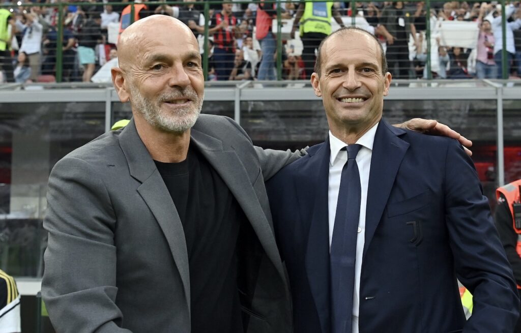 Pioli Allegri Milan-Juventus 2-0 Serie A 2022-2023