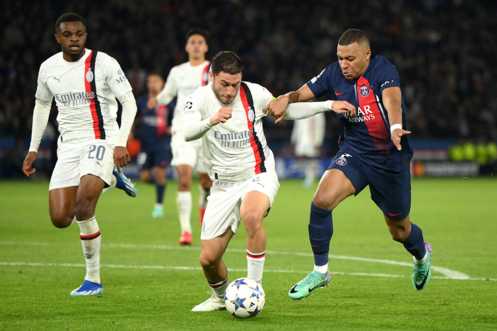 Calabria Mbappé PSG-Milan 3-0 Champions League 2023-2024