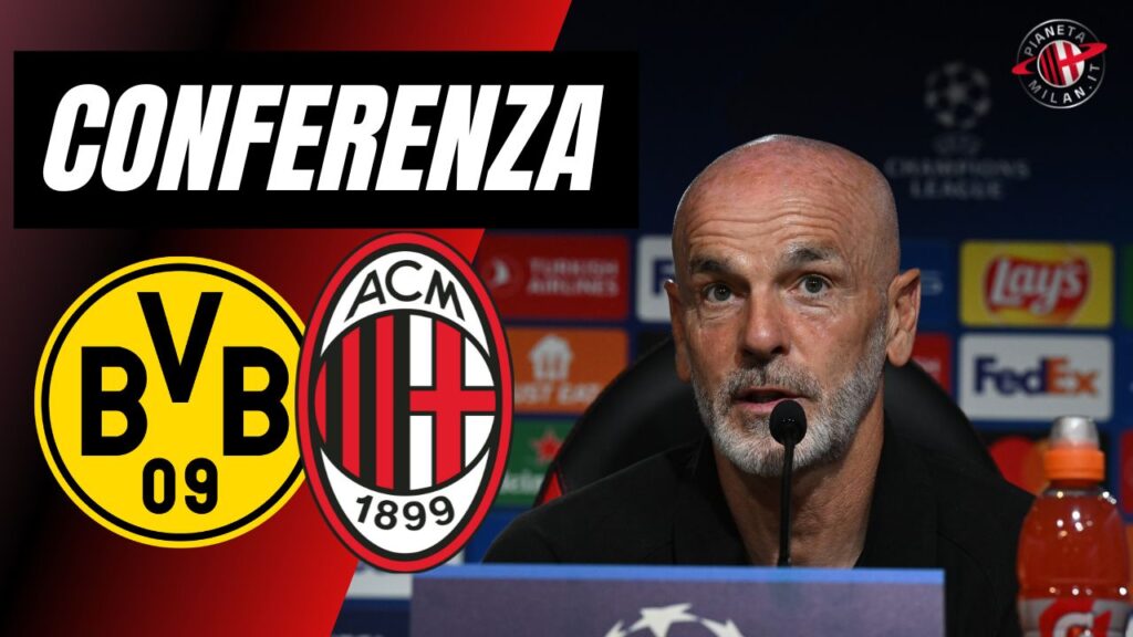 Conferenza stampa Pioli Borussia Dortmund-Milan Champions League 2023-2024 LIVE