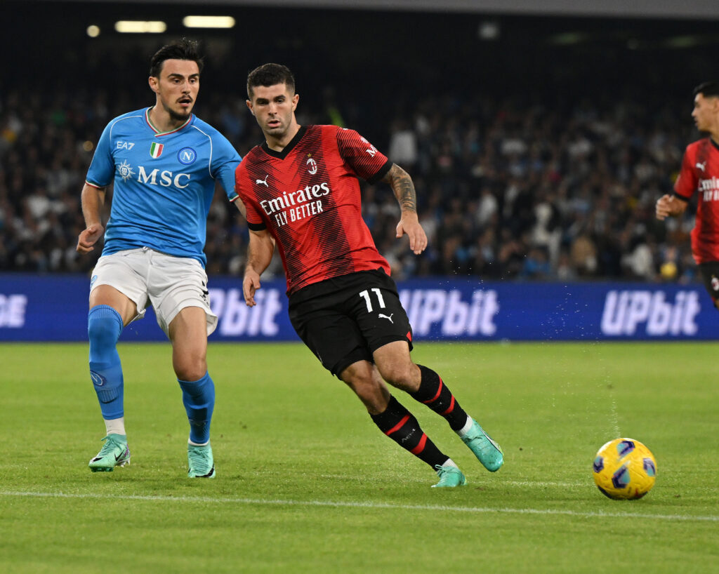 Christian Pulisic Napoli Milan Ac Milan News Serie A 2023-24