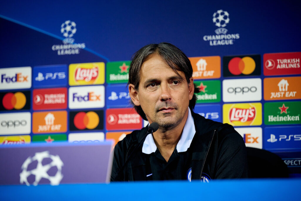 Simone Inzaghi Inter conferenza stampa Champions League