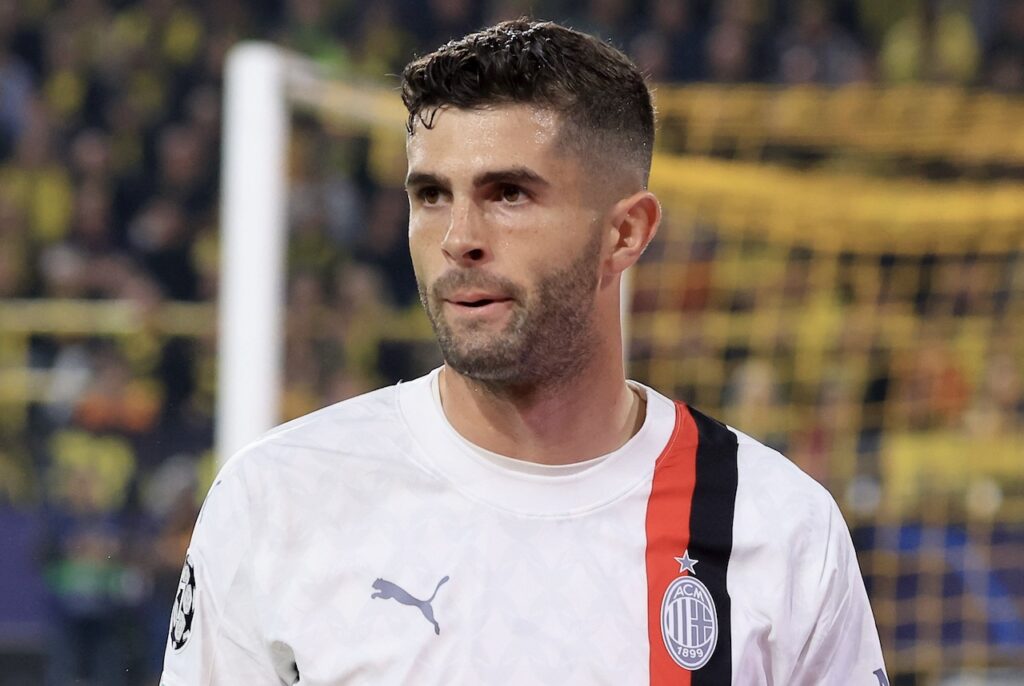 Christian Pulisic AC Milan Borussia Dortmund-Milan 0-0 Champions League 2023-2024