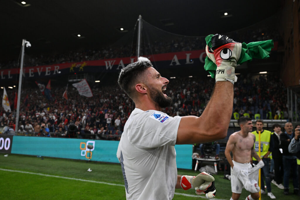 Olivier Giroud AC Milan Genoa-Milan 0-1 Serie A 2023-2024