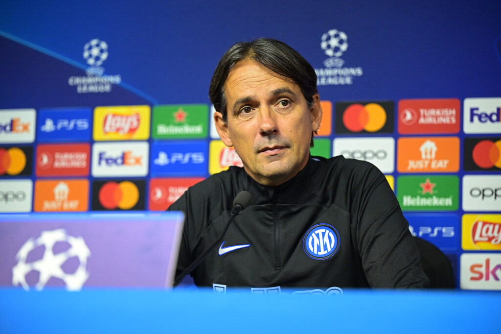 Simone Inzaghi Inter conferenza stampa Champions League
