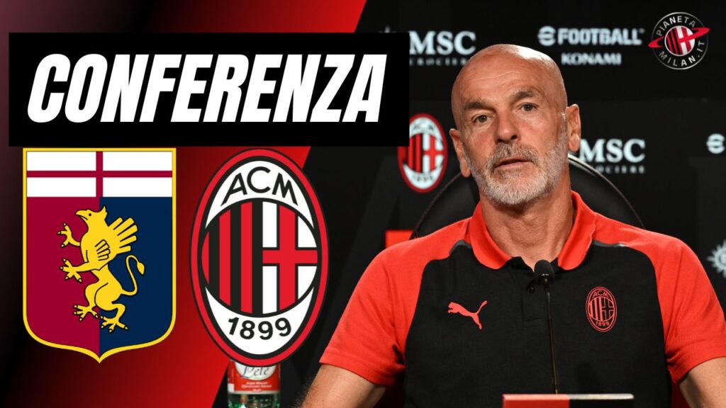 Conferenza stampa Genoa-Milan Pioli Serie A 2023-2024