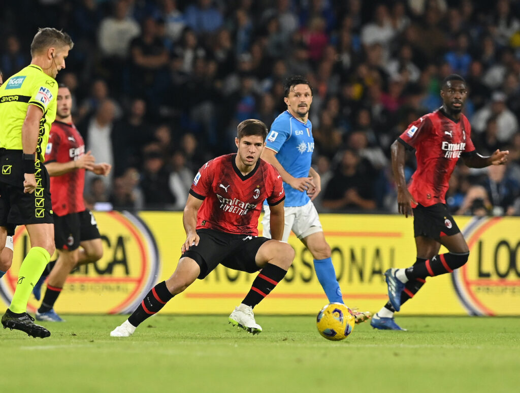 Marco Pellegrino AC Milan Napoli-Milan 2-2 Serie A 2023-2024