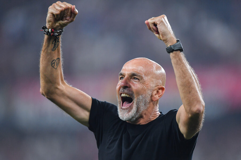Stefano Pioli AC Milan Genoa-Milan 0-1 Serie A 2023-2024