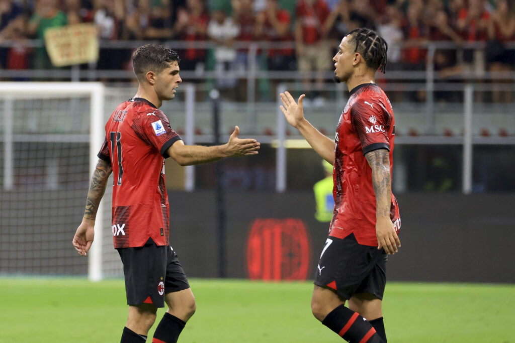 Christian Pulisic Okafor AC Milan Milan-Torino 4-1 Serie A 2023-2024